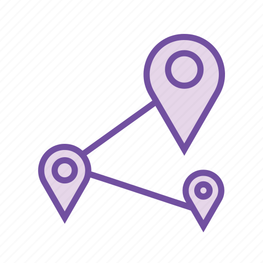 Gps, location pin, map, navigation pin, places icon - Download on Iconfinder