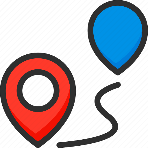 Location, navigation, pin, pointer, position, trip, way icon - Download on Iconfinder