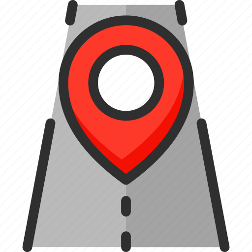 Location, pin, pointer, position, road, trip, way icon - Download on Iconfinder