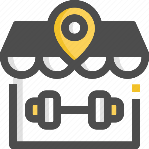 Exercise, gym, location, pin icon - Download on Iconfinder