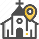 church, gps, location, pin