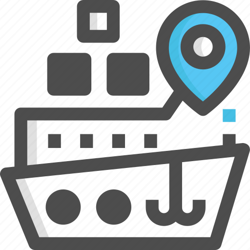 Gps, harbour, location, placeholder, ship icon - Download on Iconfinder