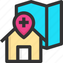 clinic, health clinic, healthcare and medical, location, location pin