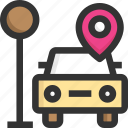 car, car parking, location, map, pin