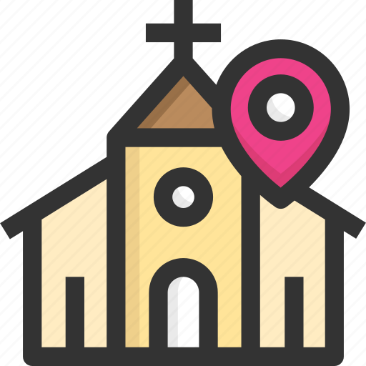 Church, gps, location, pin icon - Download on Iconfinder