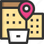 gps, location, office, place 