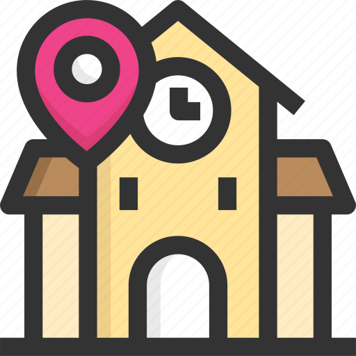 Building, gps, location, school icon - Download on Iconfinder