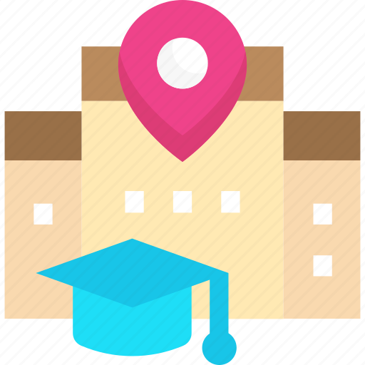 Location, place, placeholder, pointer, university icon - Download on Iconfinder