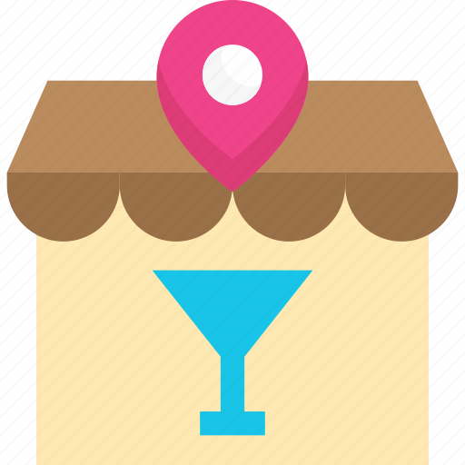 Bar, gps, location, pin, placeholder icon - Download on Iconfinder