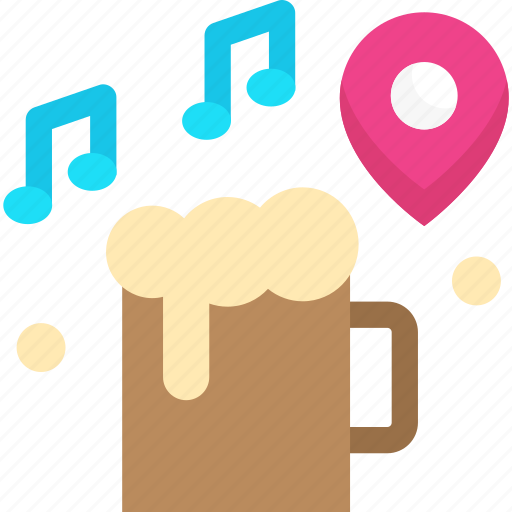 Location, party, pointer, pub icon - Download on Iconfinder