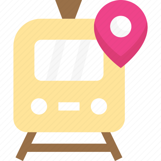 Gps, location, pin, railway station, train icon - Download on Iconfinder