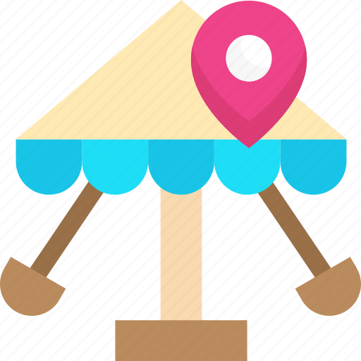 Amusement park, location pin, pointer icon - Download on Iconfinder