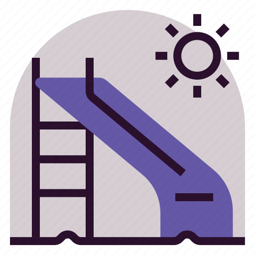 Holiday, location, park, slide, vacation icon - Download on Iconfinder