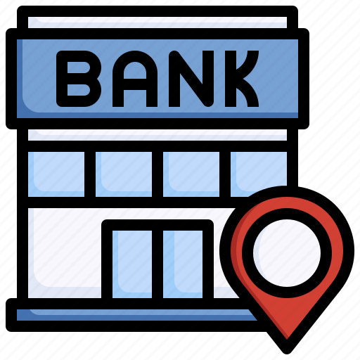 Bank, placeholder, location, place, building icon - Download on Iconfinder