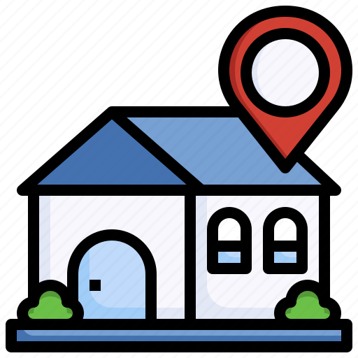 Home, location, pin, placeholder, delivery, house icon - Download on Iconfinder