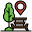 park, maps, location, pin, placeholder 