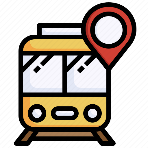 Railway, station, maps, location, train, gps icon - Download on Iconfinder