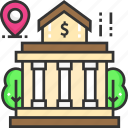 bank, location, pin, placeholder, pointer
