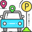 car, car parking, location, map, pin 