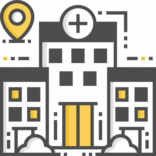 Hospital, location, medical, pin icon - Download on Iconfinder