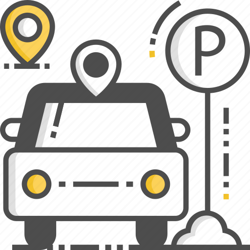 Car, car parking, location, map, pin icon - Download on Iconfinder