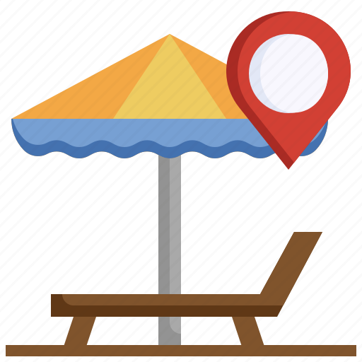 Beach, location, pointer, summer, pin icon - Download on Iconfinder