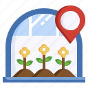 botanical, garden, pointer, location, plant