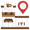 coffee, shop, cafe, location, pin, placeholder, food