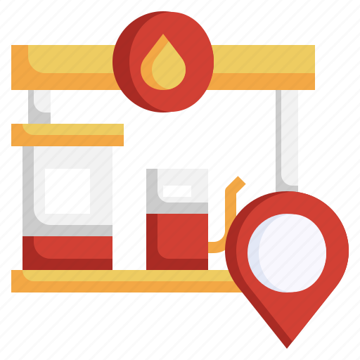 Gas, station, petrol, gasoline, pump, location, placeholder icon - Download on Iconfinder