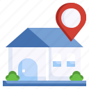 home, location, pin, placeholder, delivery, house
