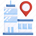 office, building, town, city, location, pin