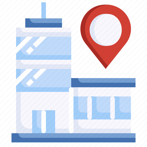 Office, building, town, city, location, pin icon - Download on Iconfinder