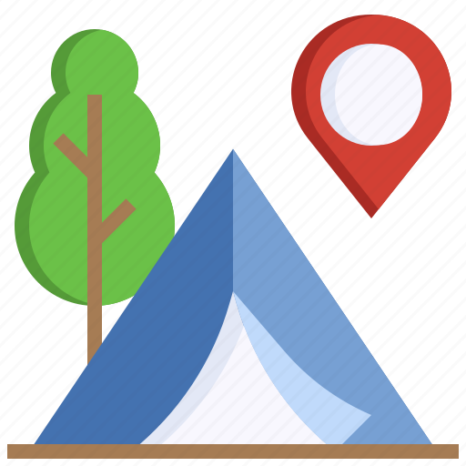 Tent, camping, maps, location, placeholder icon - Download on Iconfinder