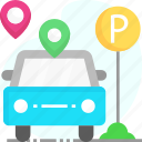 car, car parking, location, map, pin