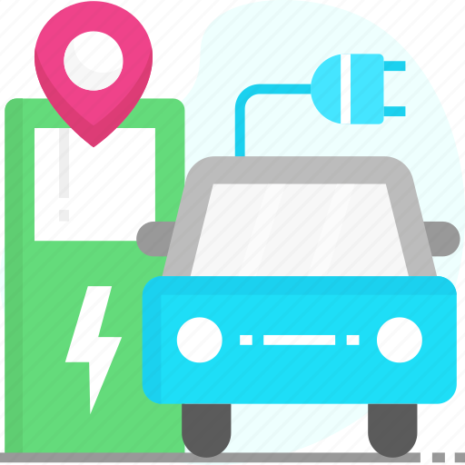 Gps, location, pointer, power station, vehicle icon - Download on Iconfinder