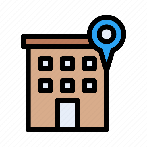 Building, location, map, gps, navigation icon - Download on Iconfinder