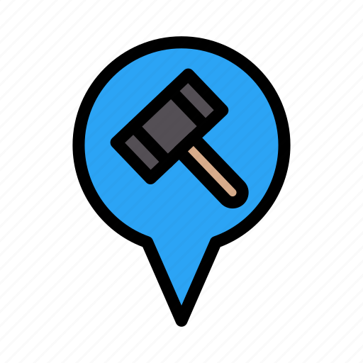 Court, map, law, location, gps icon - Download on Iconfinder