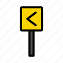 direction, arrow, board, left, pointer