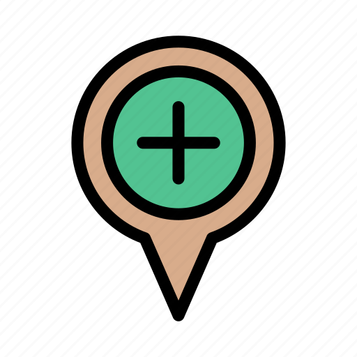 Map, location, navigation, add, hospital icon - Download on Iconfinder