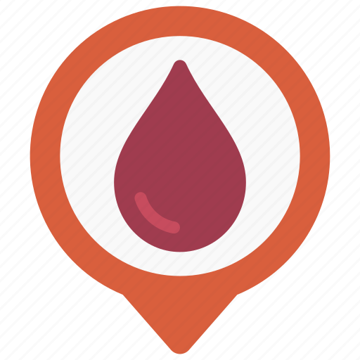 Blood, donation, maps, gps, point icon - Download on Iconfinder