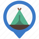 camping, site, maps, gps, point, camp