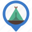 camping, site, maps, gps, point, camp 