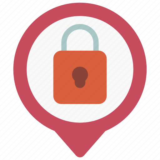 Locked, maps, gps, point, lock icon - Download on Iconfinder