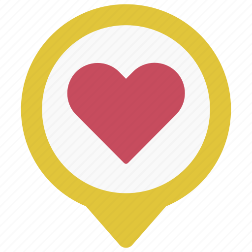 Love, maps, gps, point, heart icon - Download on Iconfinder