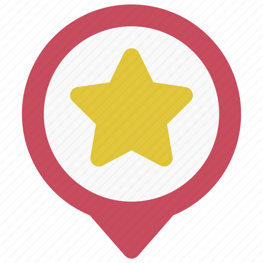 Starred, maps, gps, point, star icon - Download on Iconfinder