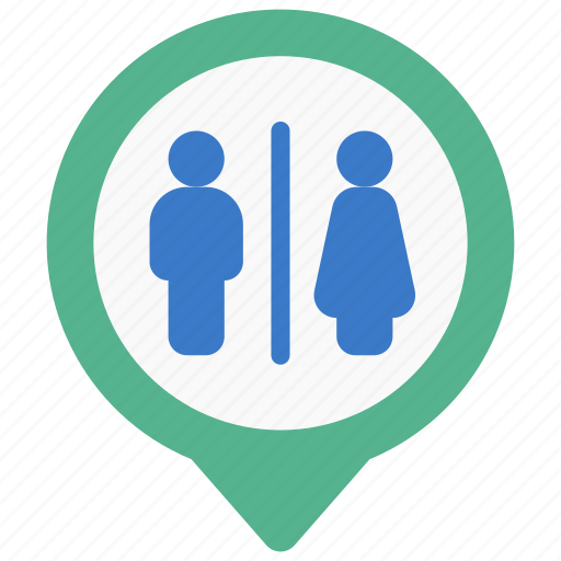 Toilets, maps, gps, point, wc icon - Download on Iconfinder