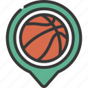 basketball, court, maps, gps, point, sports