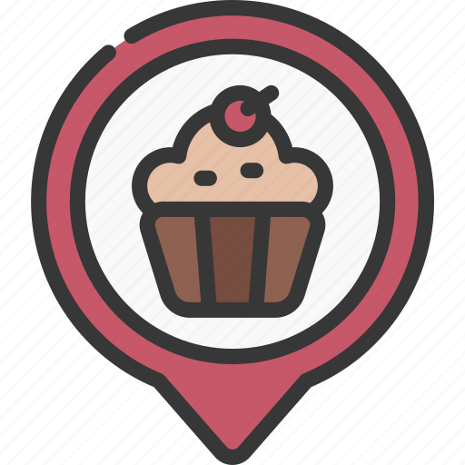 Cupcake, stand, maps, gps, point, cakes icon - Download on Iconfinder