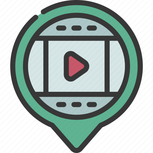 Film, maps, gps, point, movies icon - Download on Iconfinder