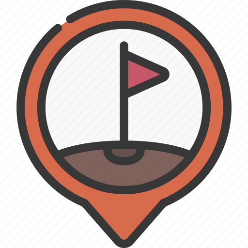 Golf, course, maps, gps, point, flag icon - Download on Iconfinder